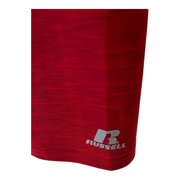 Russell pullover, red 3XL shirt, mens athletic top, dri power shirt, moisture wi - Picture 3 of 4